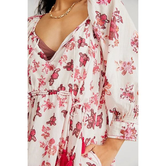 FREE PEOPLE Camella Mini Dress / Ivory Combo NWT - Picture 4 of 12